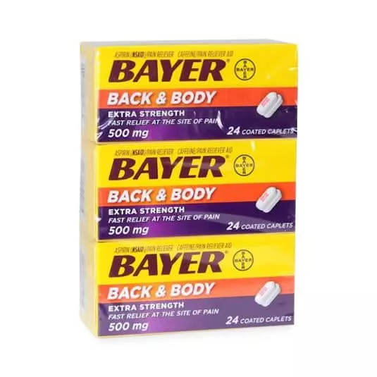 Medline Bayer Back and Body Pain Relief Caplets