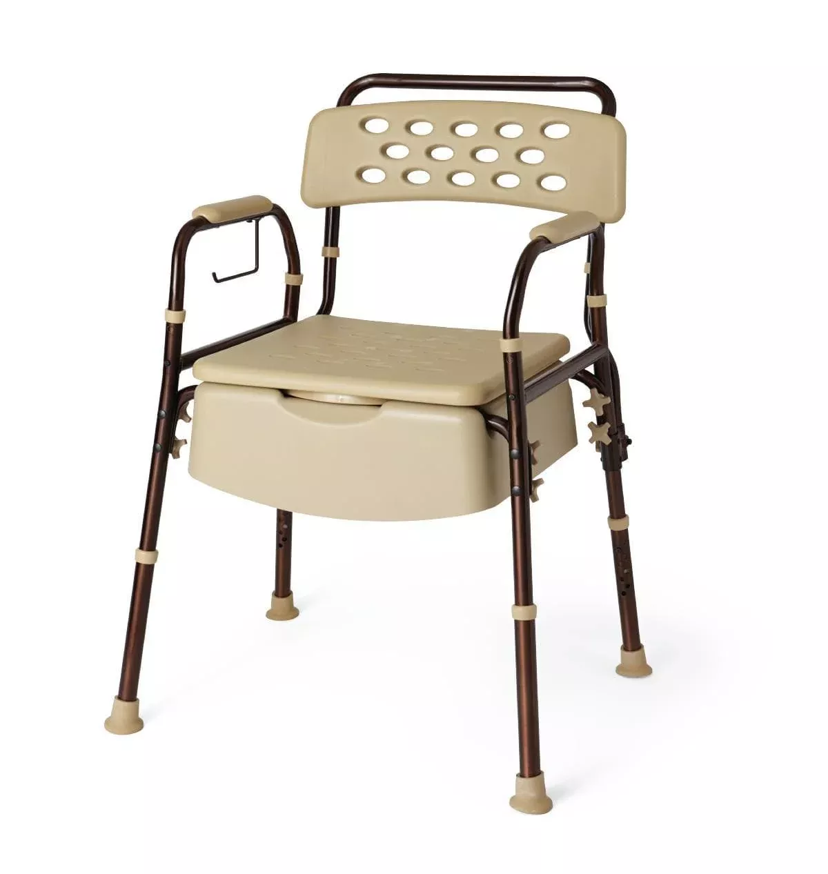 Medline Bedside Commode with Microban Antimicrobial Ptotection