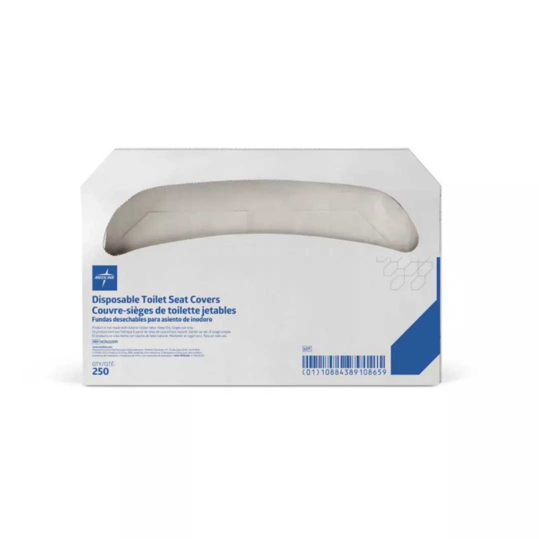 Medline Biodegradable Disposable Toilet Seat Covers