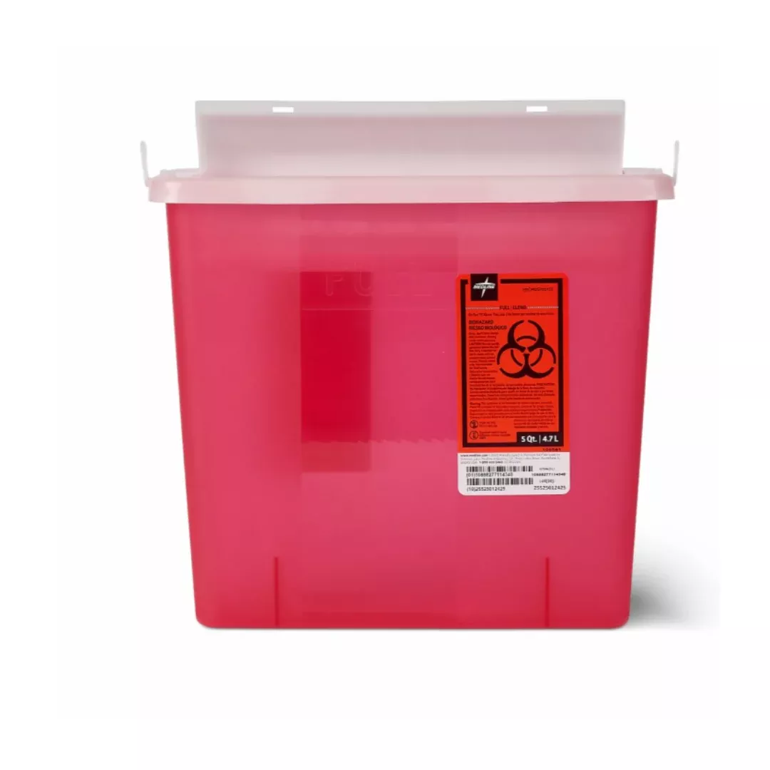 Medline Biohazard Patient Room Sharps Disposal Containers