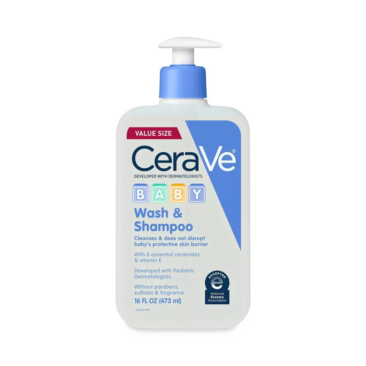 Medline CeraVe Baby Gentle Bath Wash and Shampoo