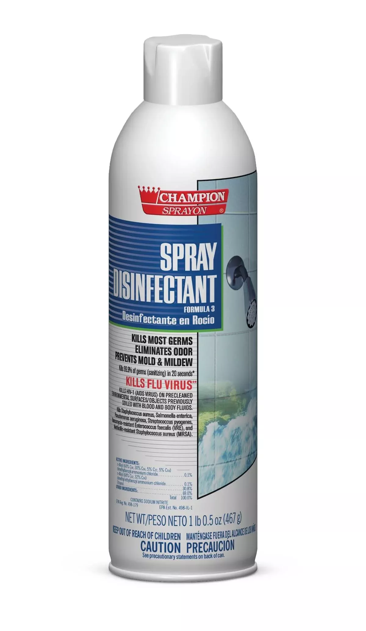Medline Champion Sprayon Spray Disinfectant