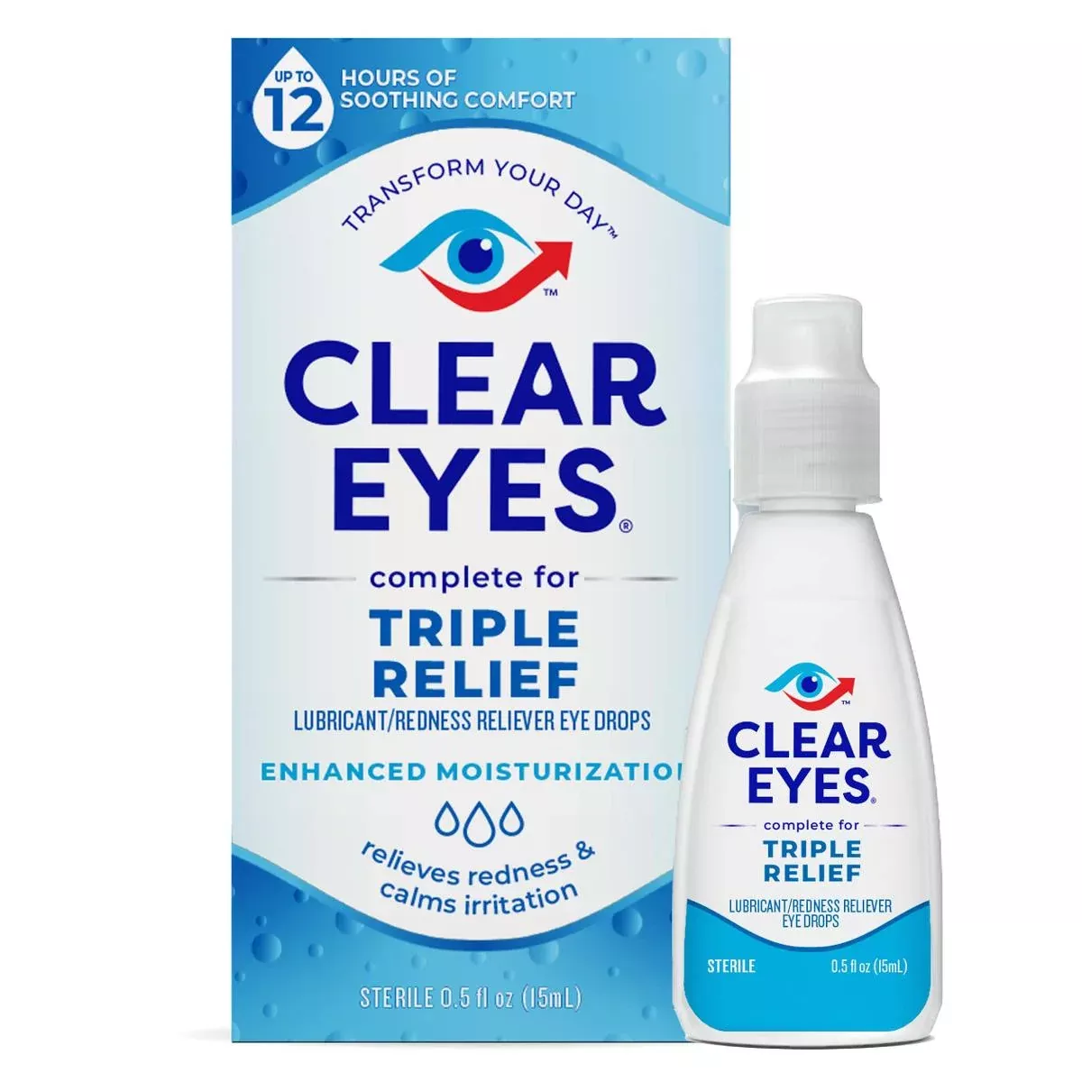 Medline Clear Eyes Triple Relief Eye Drops