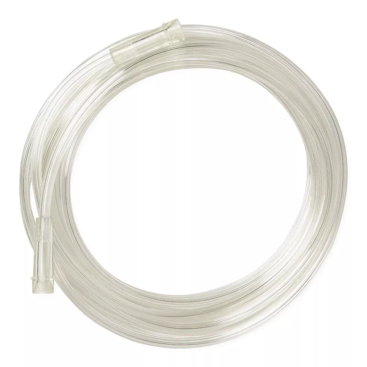 Medline Clear Oxygen Tubing with Standard Connector - Crush Resistant