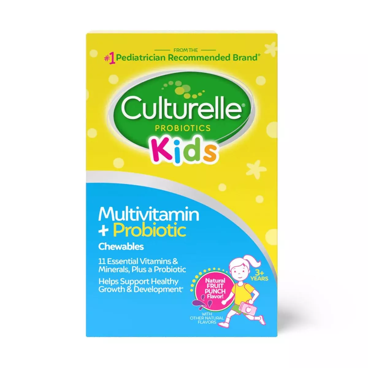 Medline Culturelle Kids Multivitamin + Probiotic Chewable Tablets