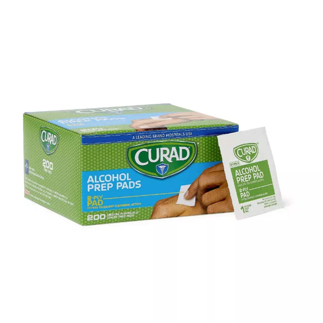 Medline CURAD Medium 2-Ply Sterile Alcohol Prep Pads