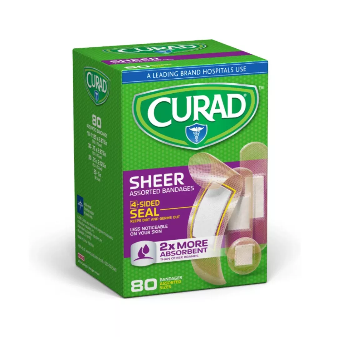 Medline CURAD Sheer Adhesive Bandages - Variety