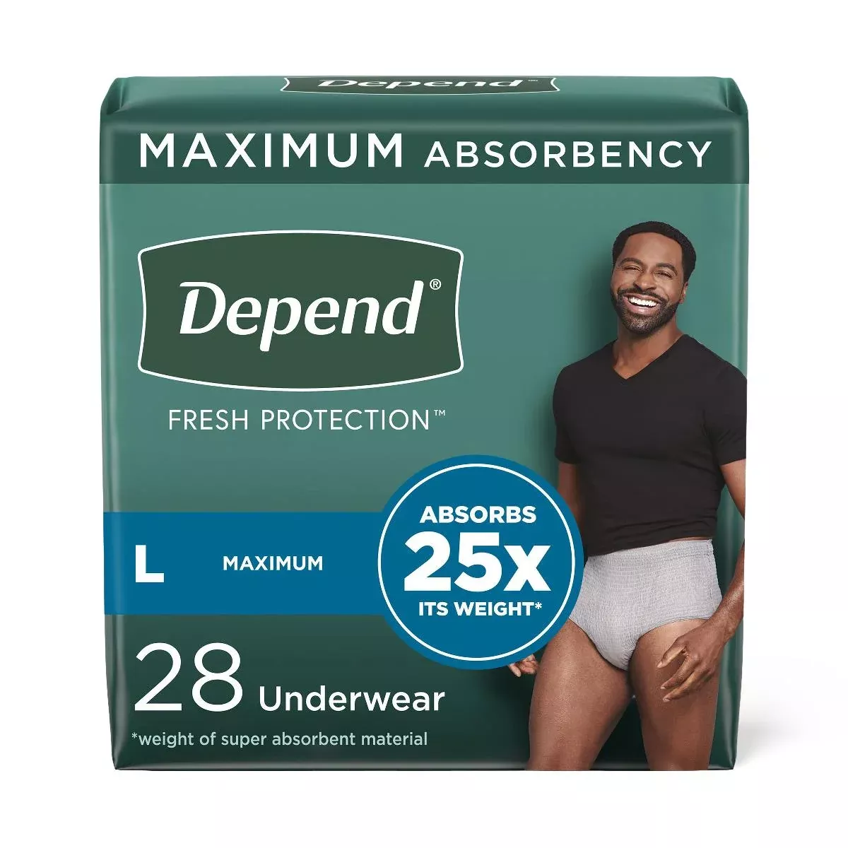 Medline Depend Fresh Protection Incontinence Underwear for Men