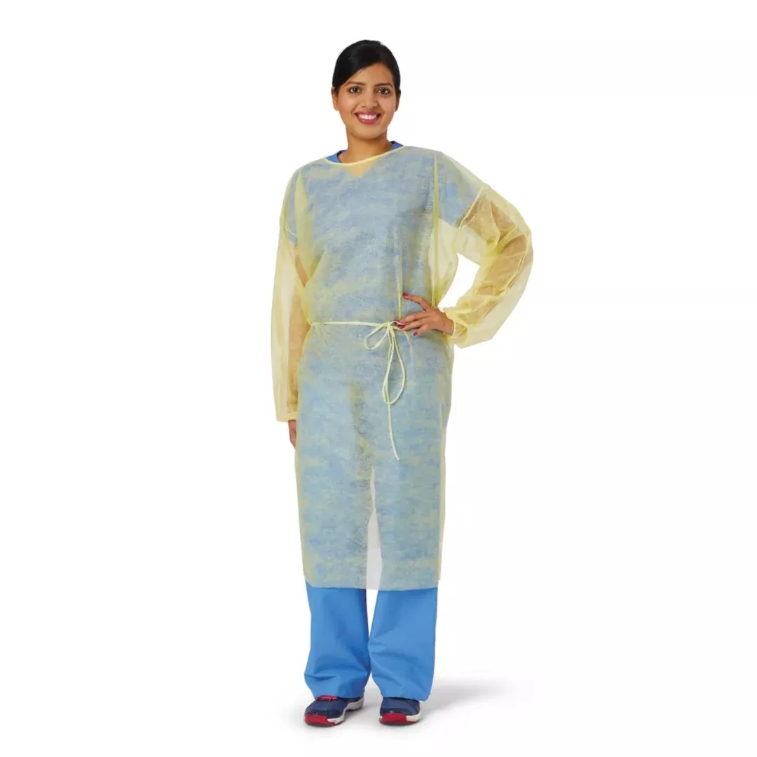 Medline Disposable Full Back Spunbond Cover Gowns