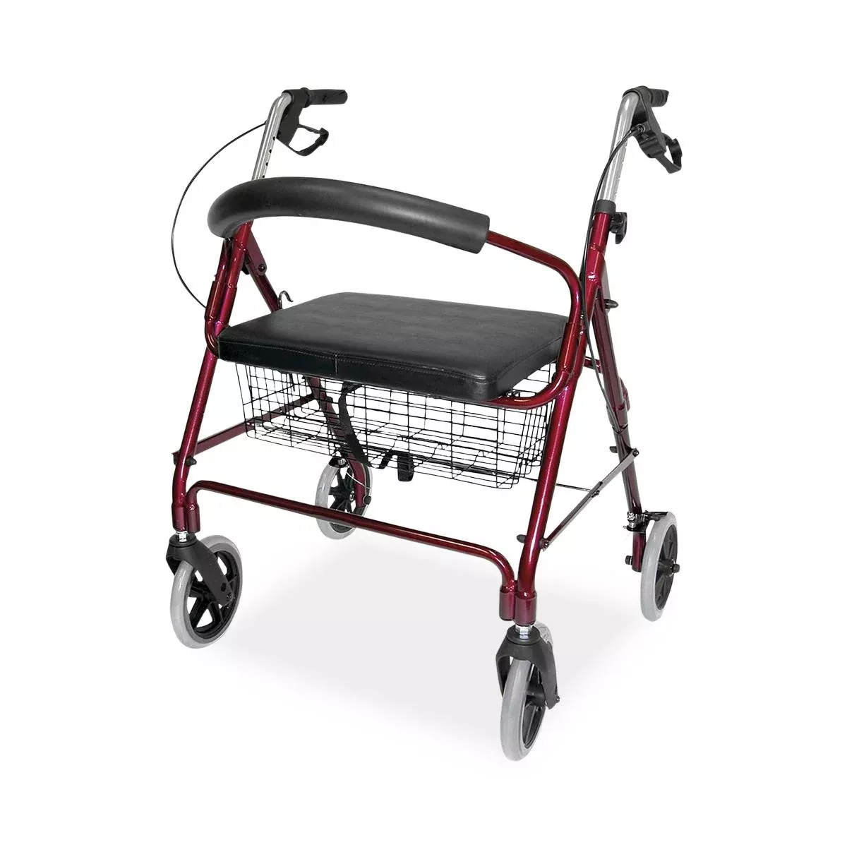 Medline DMI Extra-Wide Heavy-Duty Lightweight Aluminum Rollator