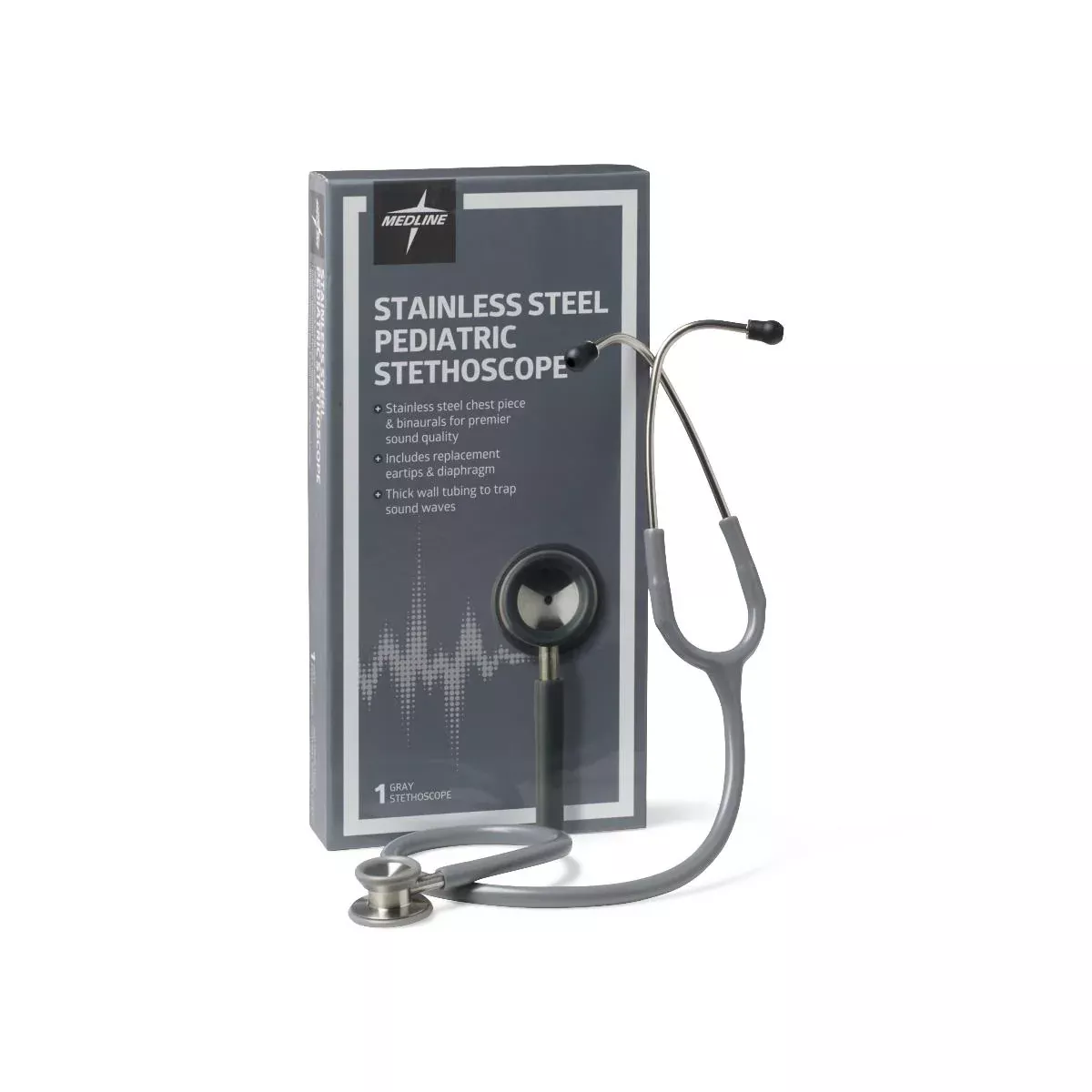 Medline Elite Stainless Steel Pediatric Stethoscopes