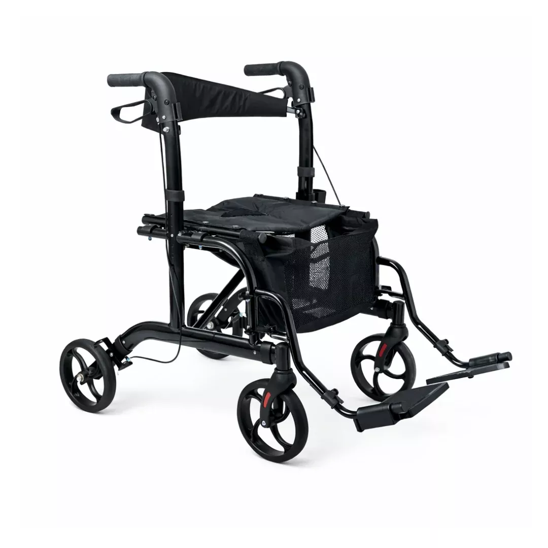 Medline Euro Translator Hybrid Transport Chair and Rollator