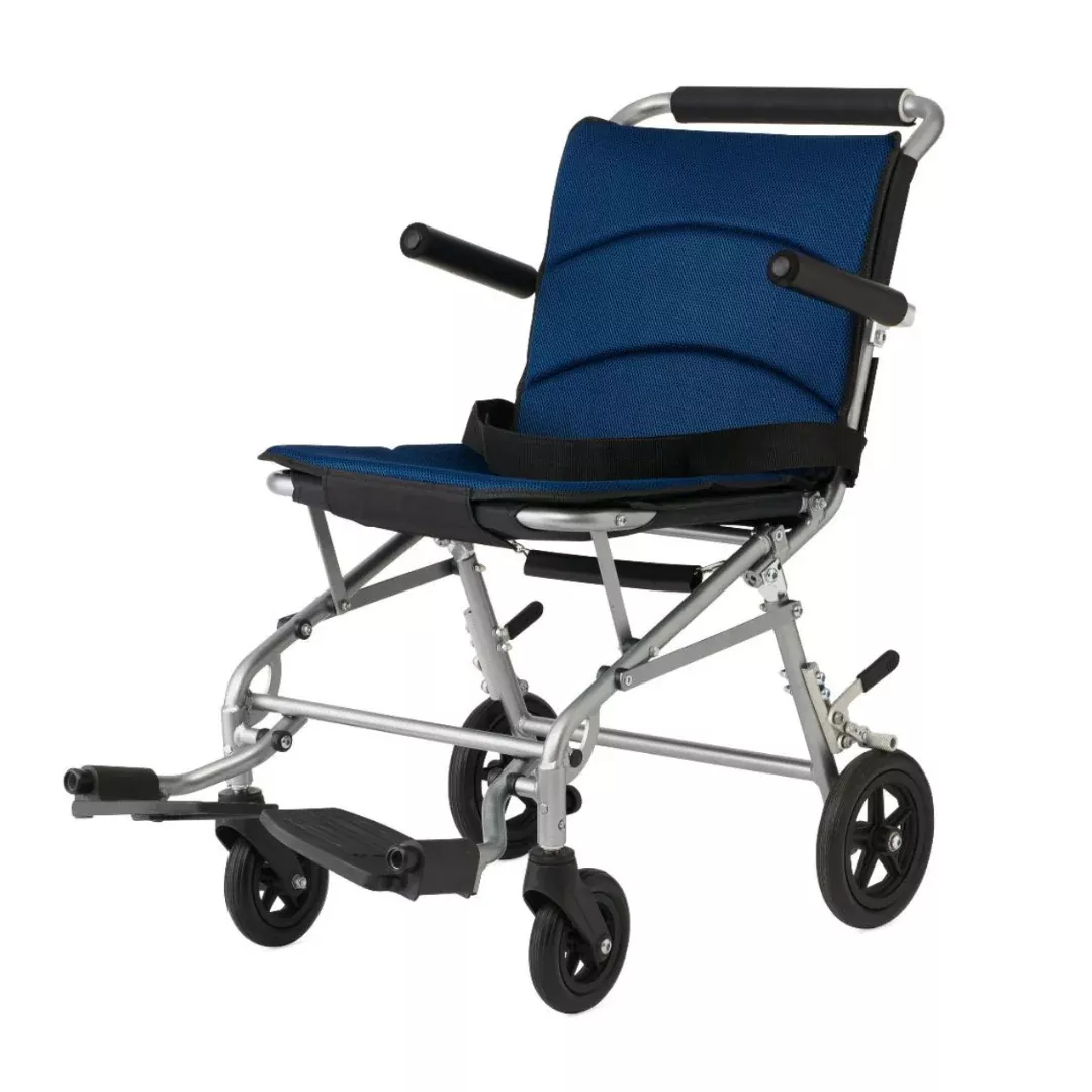 Medline Fold-Flat Aluminum Transport Chair