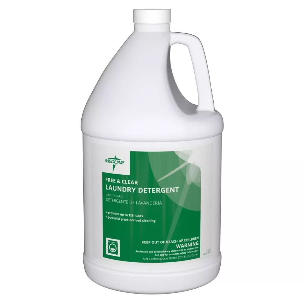 Medline Free and Clear Laundry Detergent with Built-In Fabric Softener