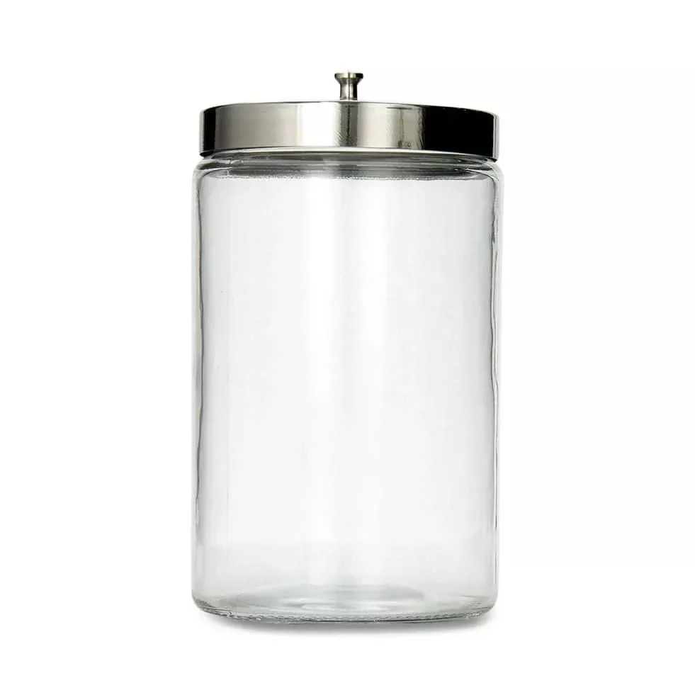 Medline Glass Sundry Jar with Metal Lid
