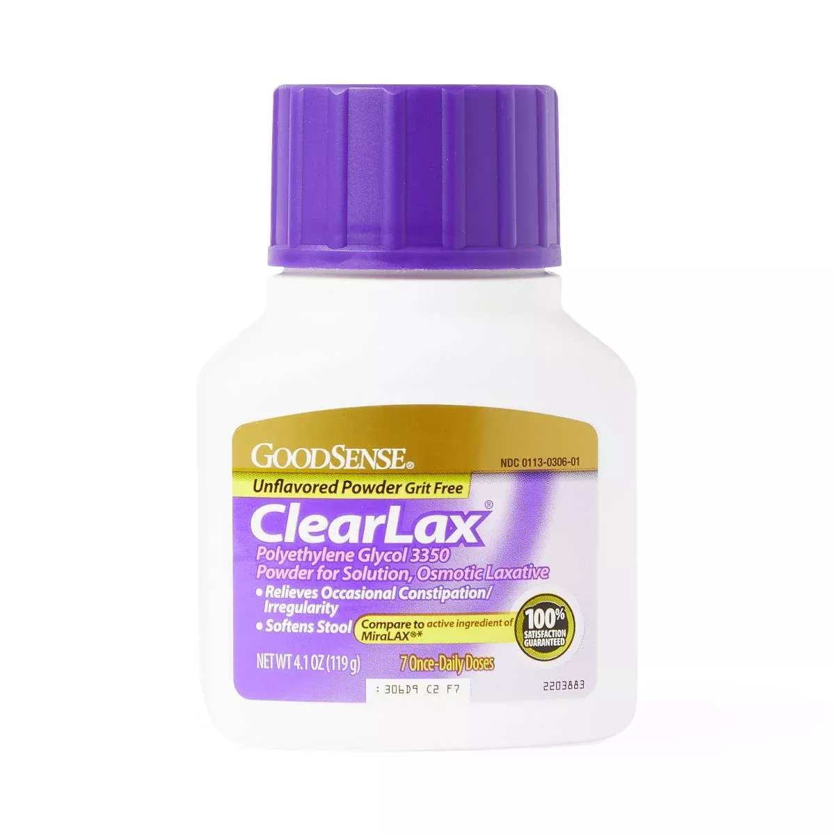 Medline GoodSense ClearLax Polyethylene Glycol Laxative Powder