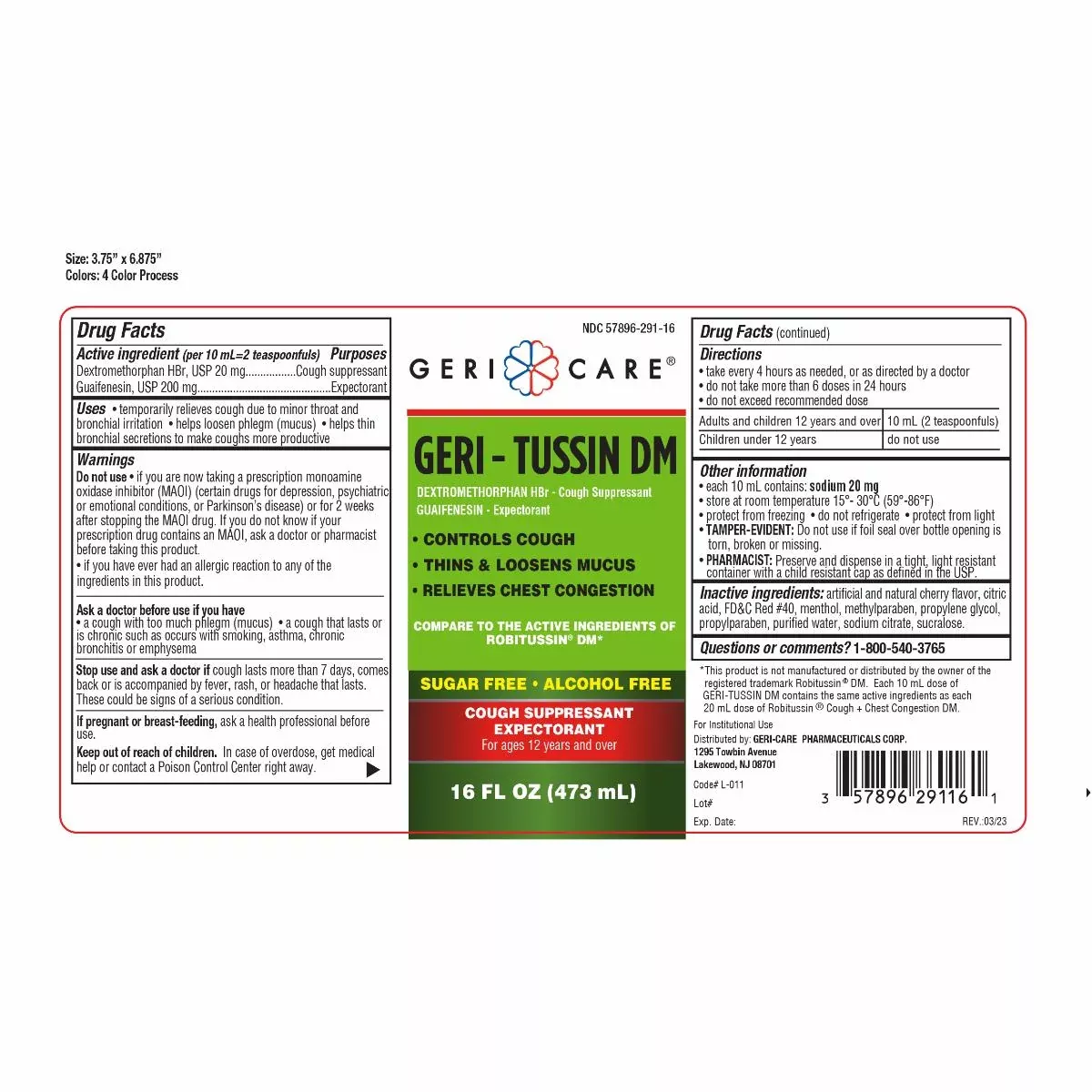 Medline Guaifenesin Syrup with Dextromethorphan