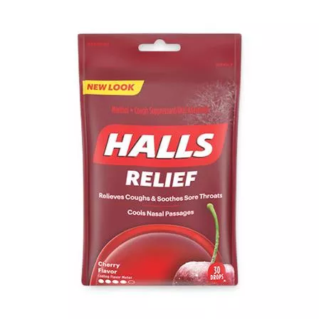 Medline Halls Relief Cough + Sore Throat Drops