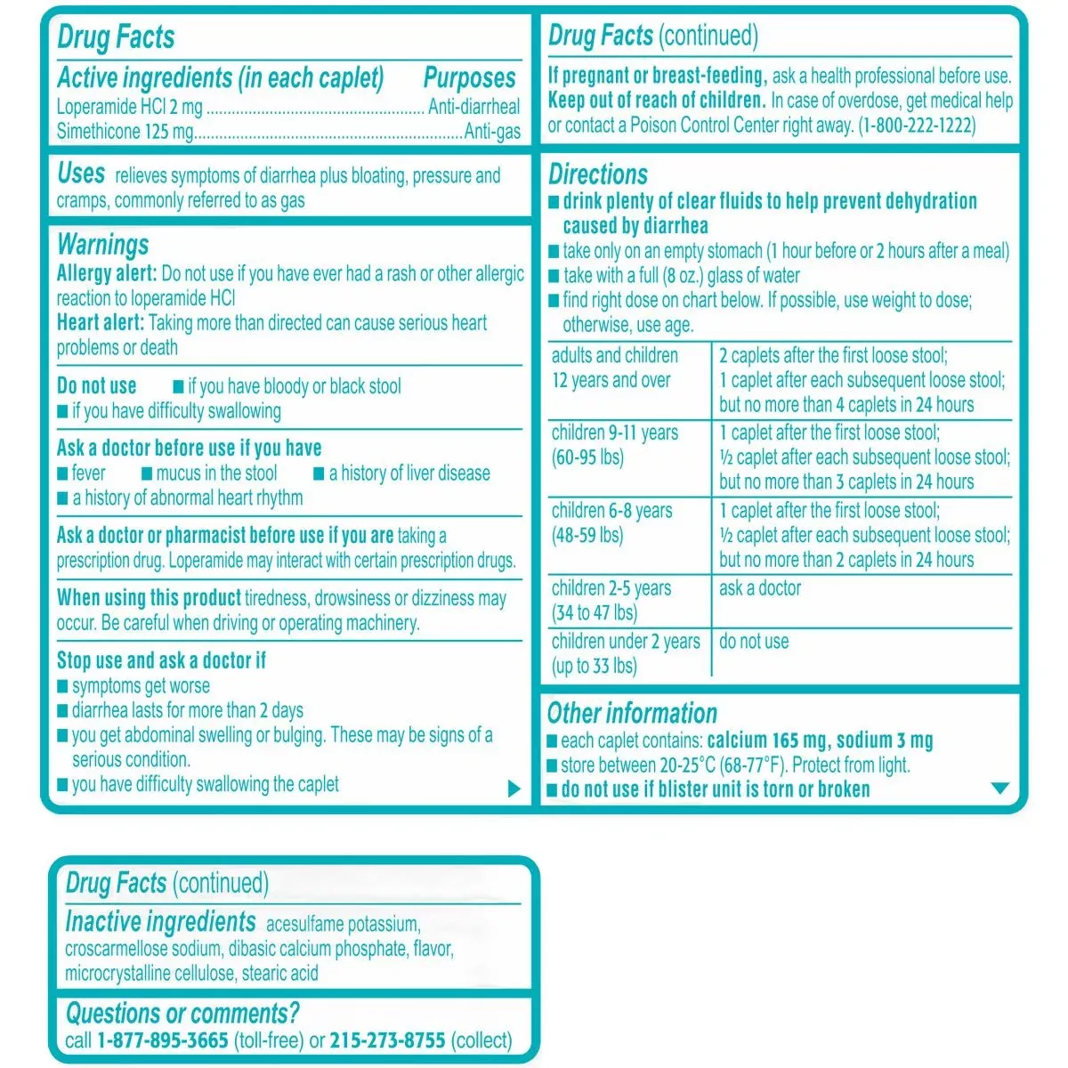 Medline Imodium Multisymptom Relief Caplets