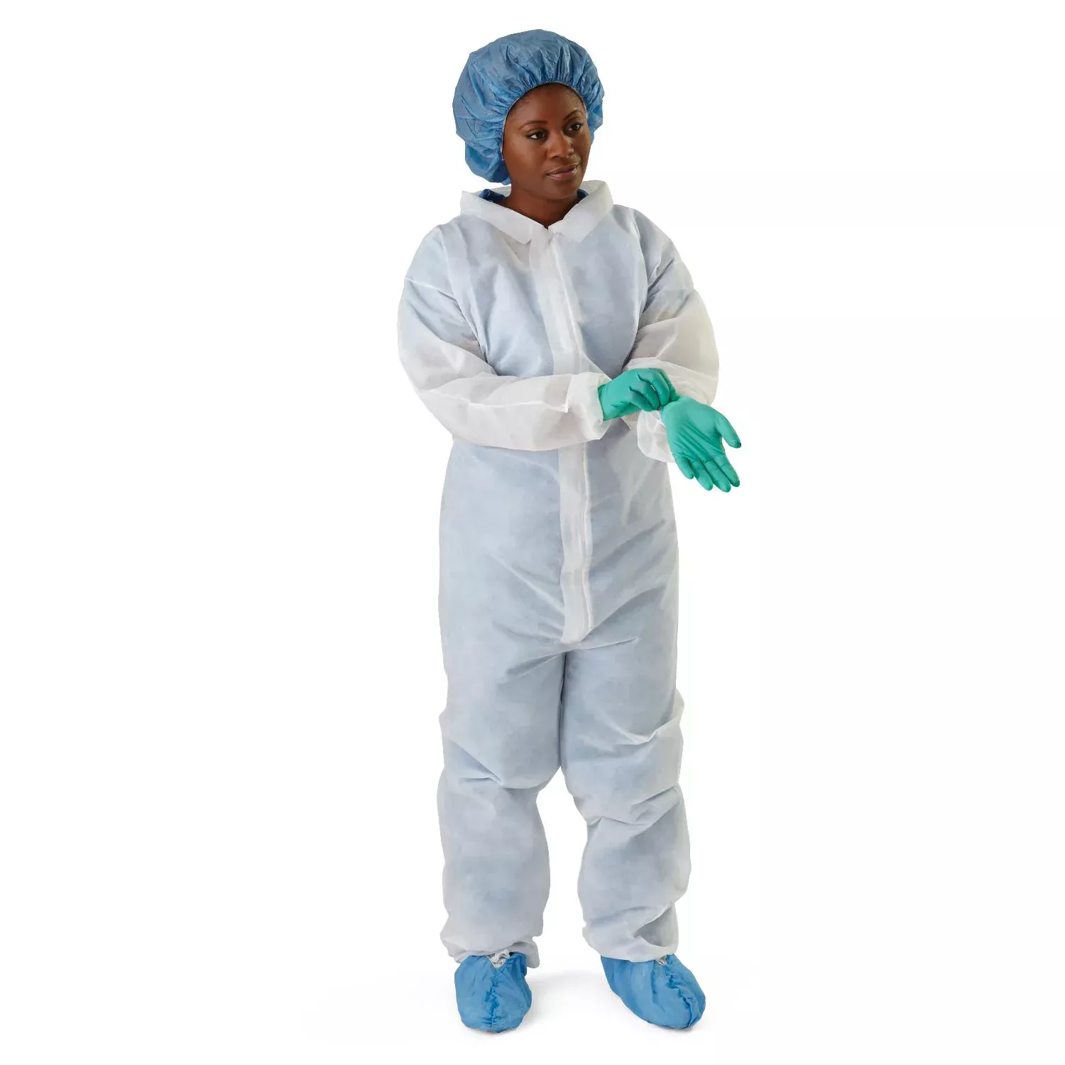Medline Medium and Heavyweight Spunbond Polypropylene Coveralls