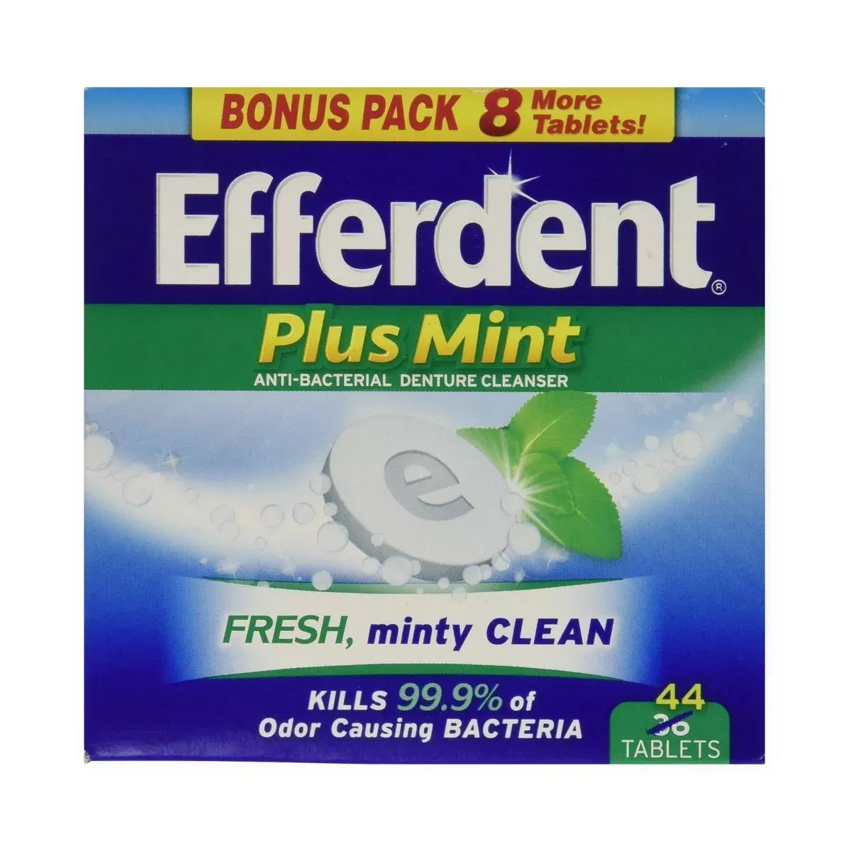 Medline Medtech Efferdent Plus Mint Tablet