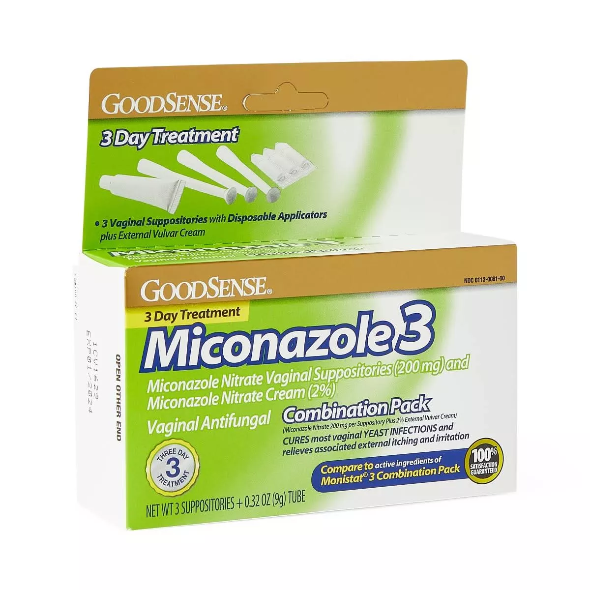 Medline Miconazole Vaginal Suppository and Cream