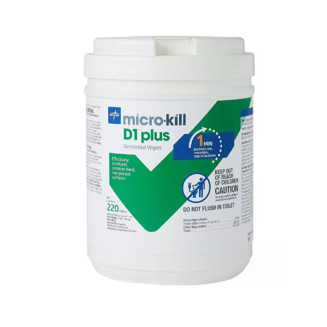 Medline Micro-Kill D1 Plus Wipes