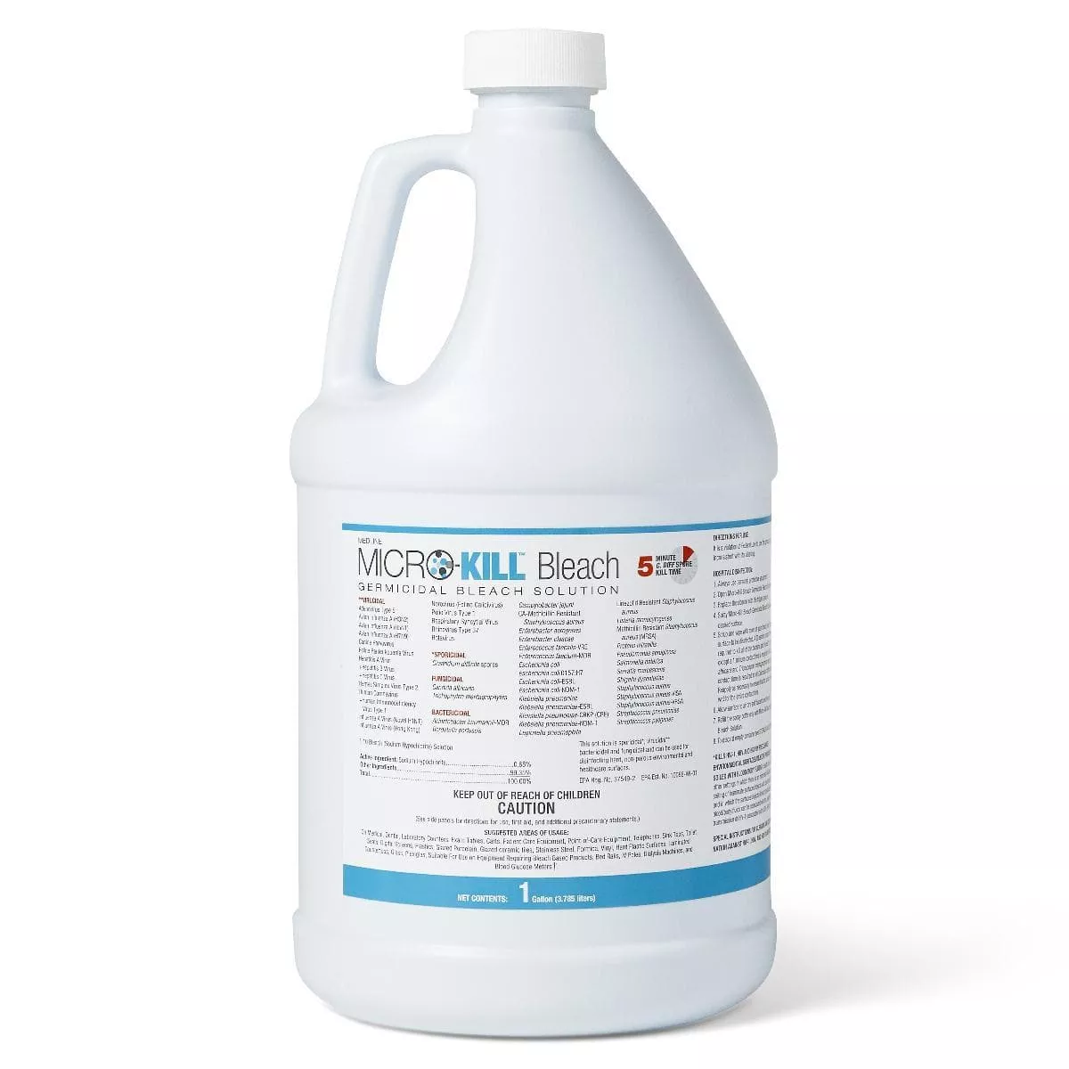 Medline Micro-Kill Germicidal Bleach Solution - 1 Gallon Jug
