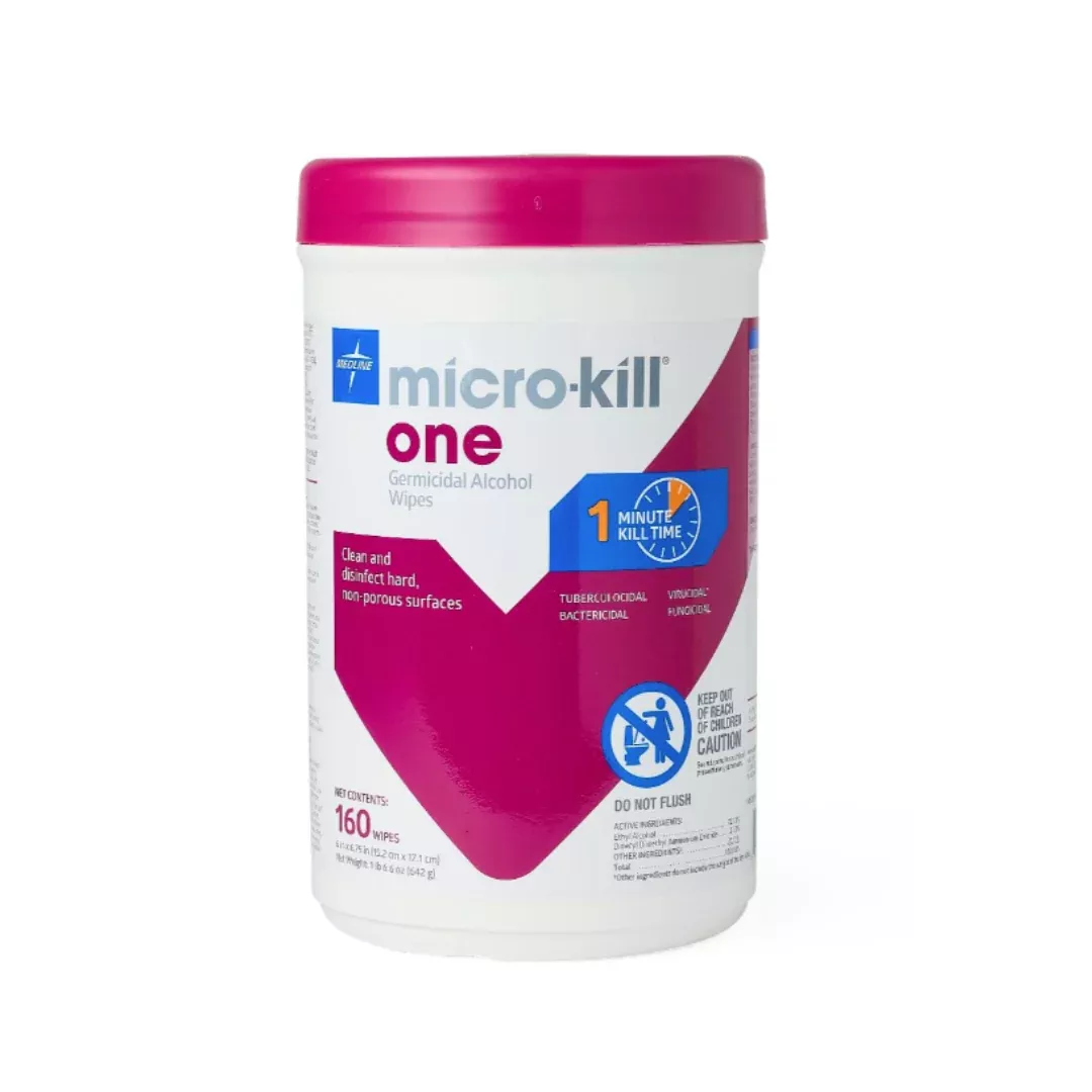 Medline Micro-Kill One Germicidal Alcohol Wipes