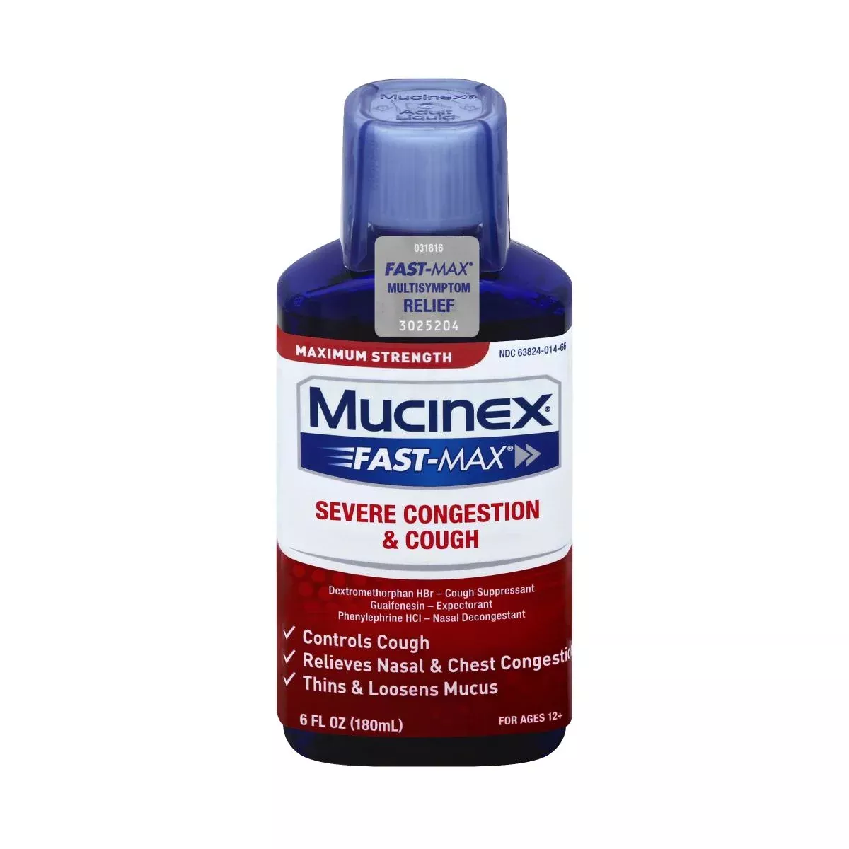 Medline Mucinex FAST-MAX Liquid Cough and Cold Medicine