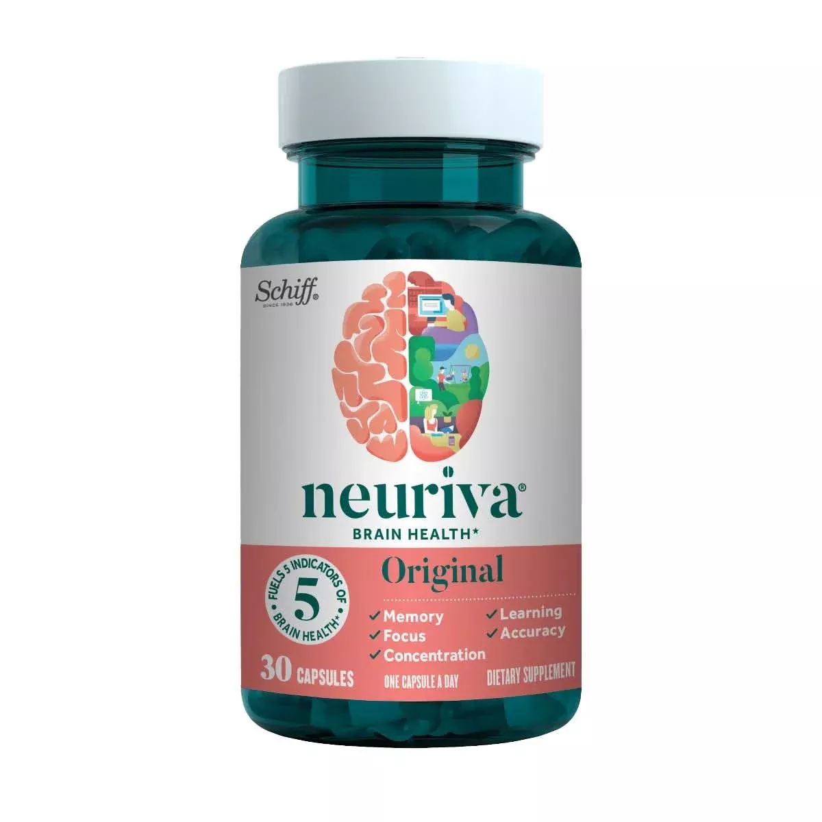 Medline Neuriva Original Brain Health Supplement Tablets