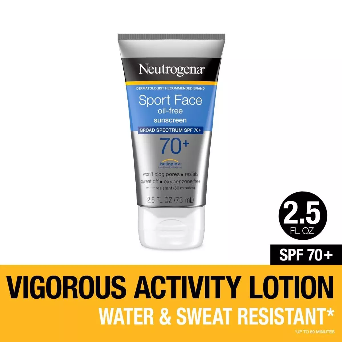 Medline Neutrogena Sport Face Sunscreen Lotion