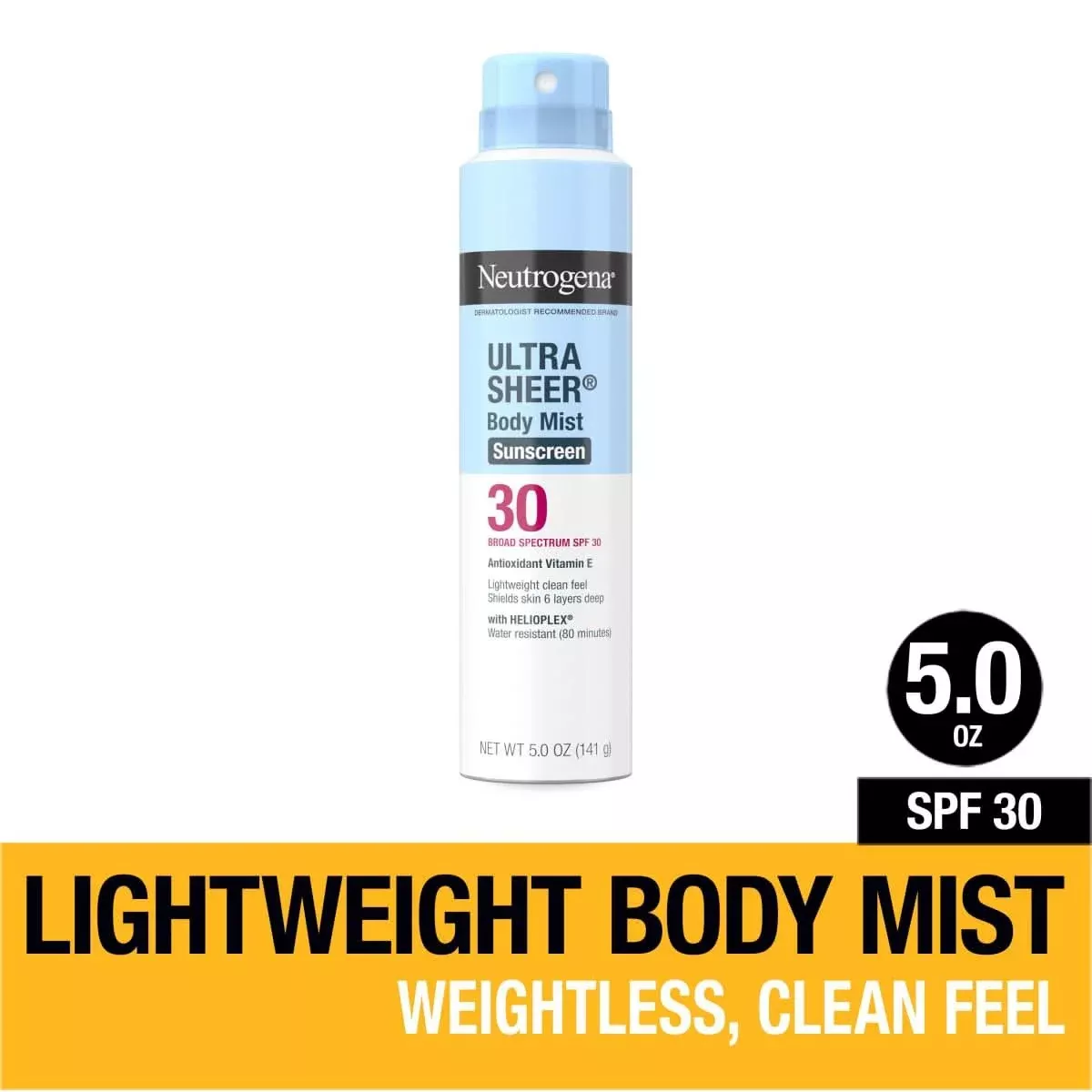 Medline Neutrogena Ultra Sheer Body Mist Sunscreen