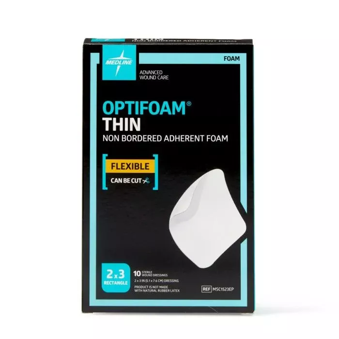 Medline Optifoam Thin Adhesive Foam Dressing
