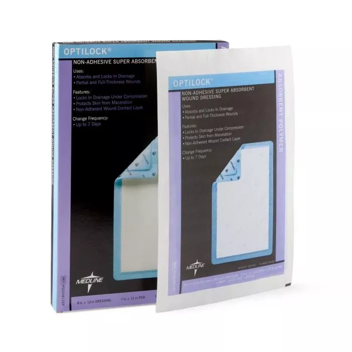 Medline OptiLock Non-Adhesive Super Absorbent Wound Dressing