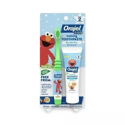 Medline Orajel Elmo Train Toothbrushes