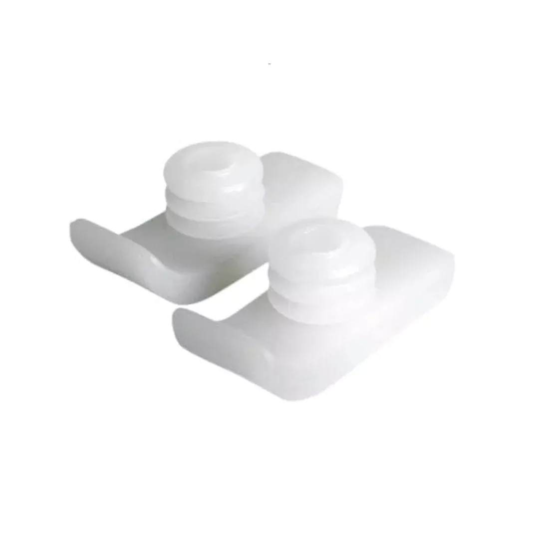 Medline Plastic Walker Ski Glides - White - 1 Pair