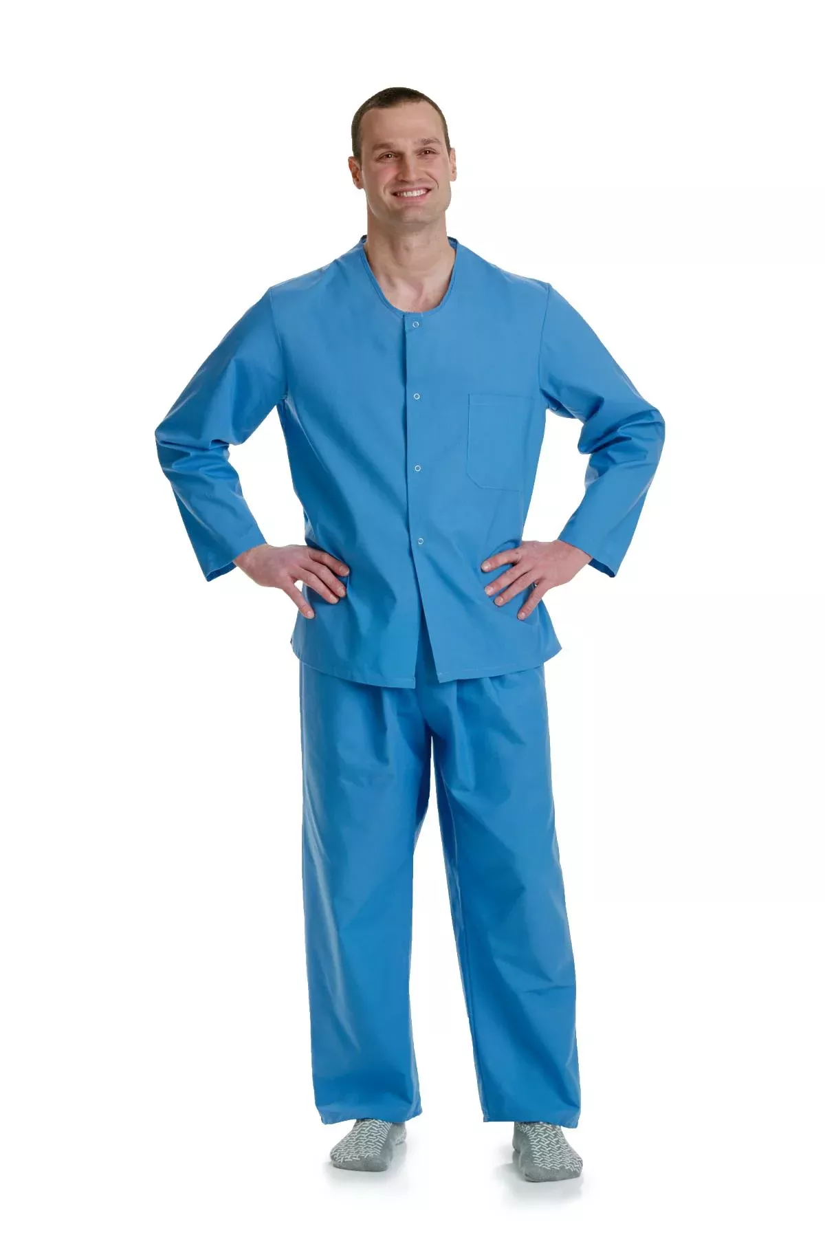 Medline Psychiatric Patient Snap Pajama Tops