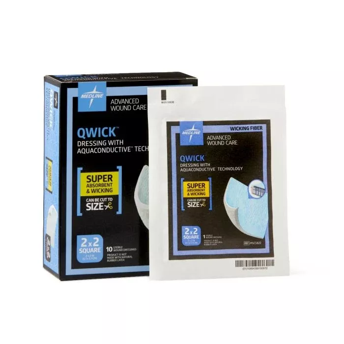 Medline Qwick Non-Adhesive Superabsorbent Wound Dressing