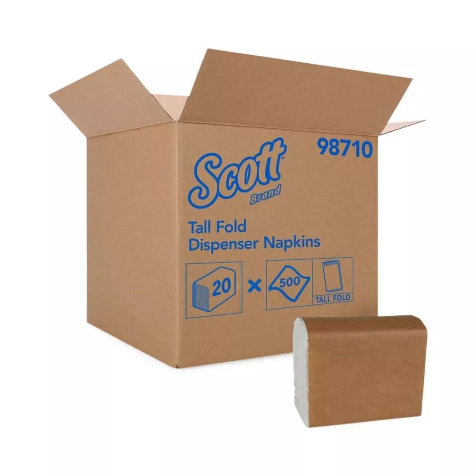 Medline Scott Tall Fold Paper Napkins