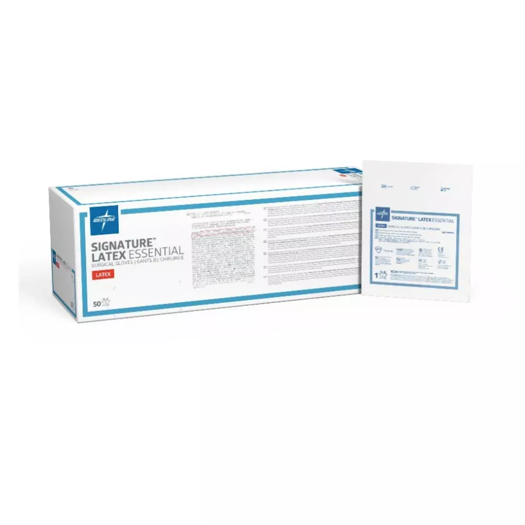 Medline Signature Latex Essential Surgical Gloves