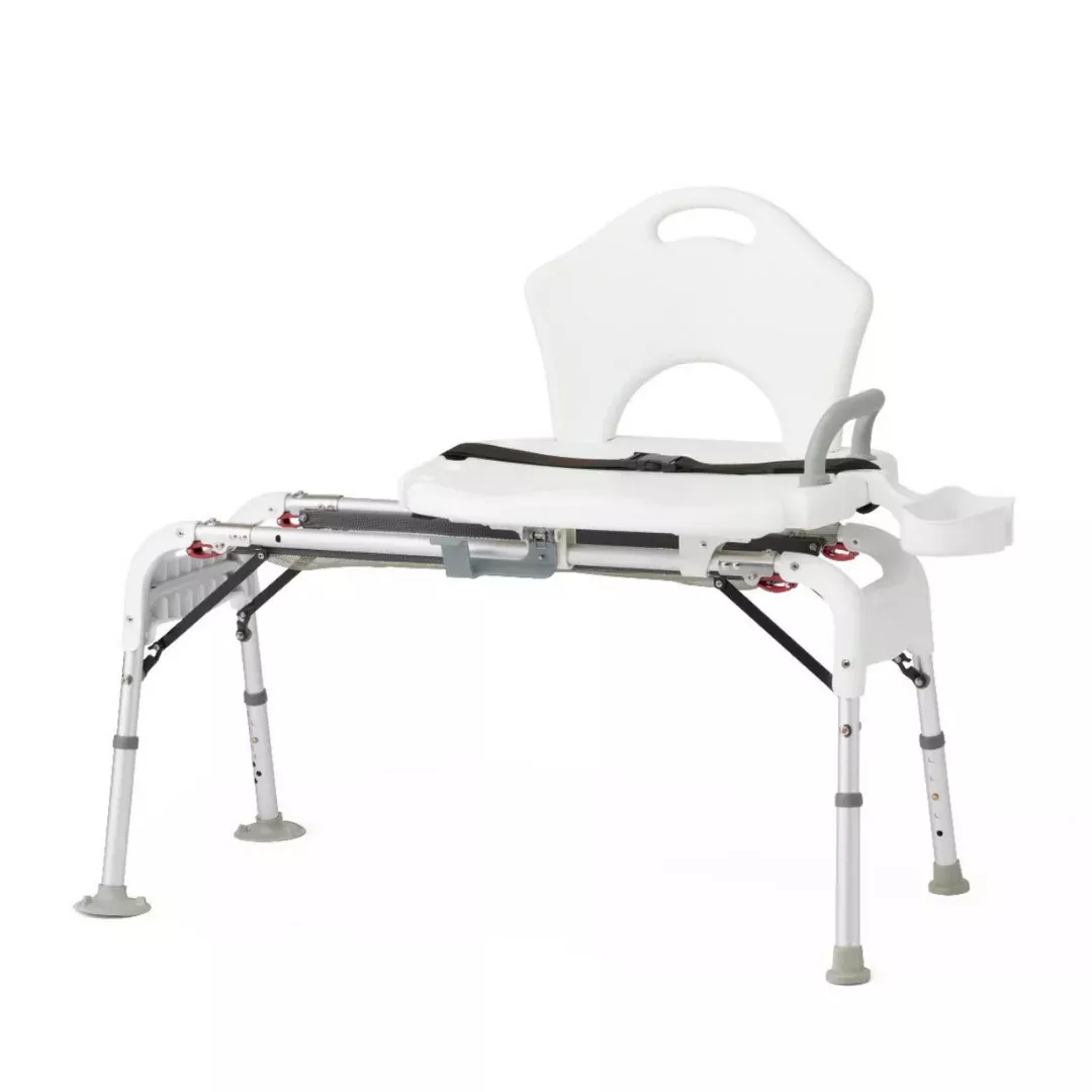 Medline Sliding Transfer Bathtub Bench - Folding & Portable