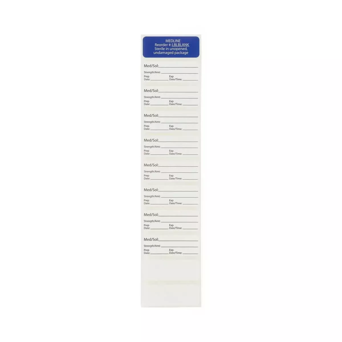 Medline Sterile Blank Surgical Labels and Utility Markers