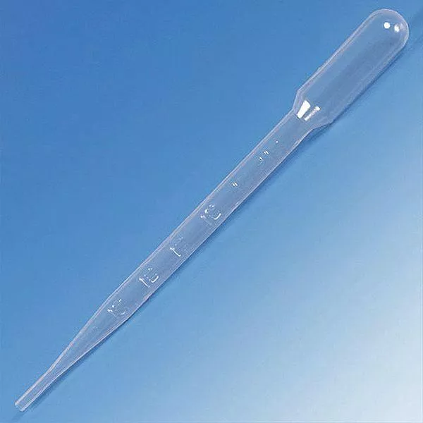 Medline Sterile Graduated 3 mL Pipettes, Small Bulb,