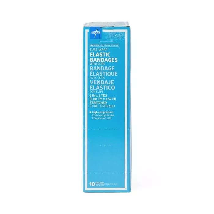 Medline Sure-Wrap Wraparound Elastic Bandage with Clips