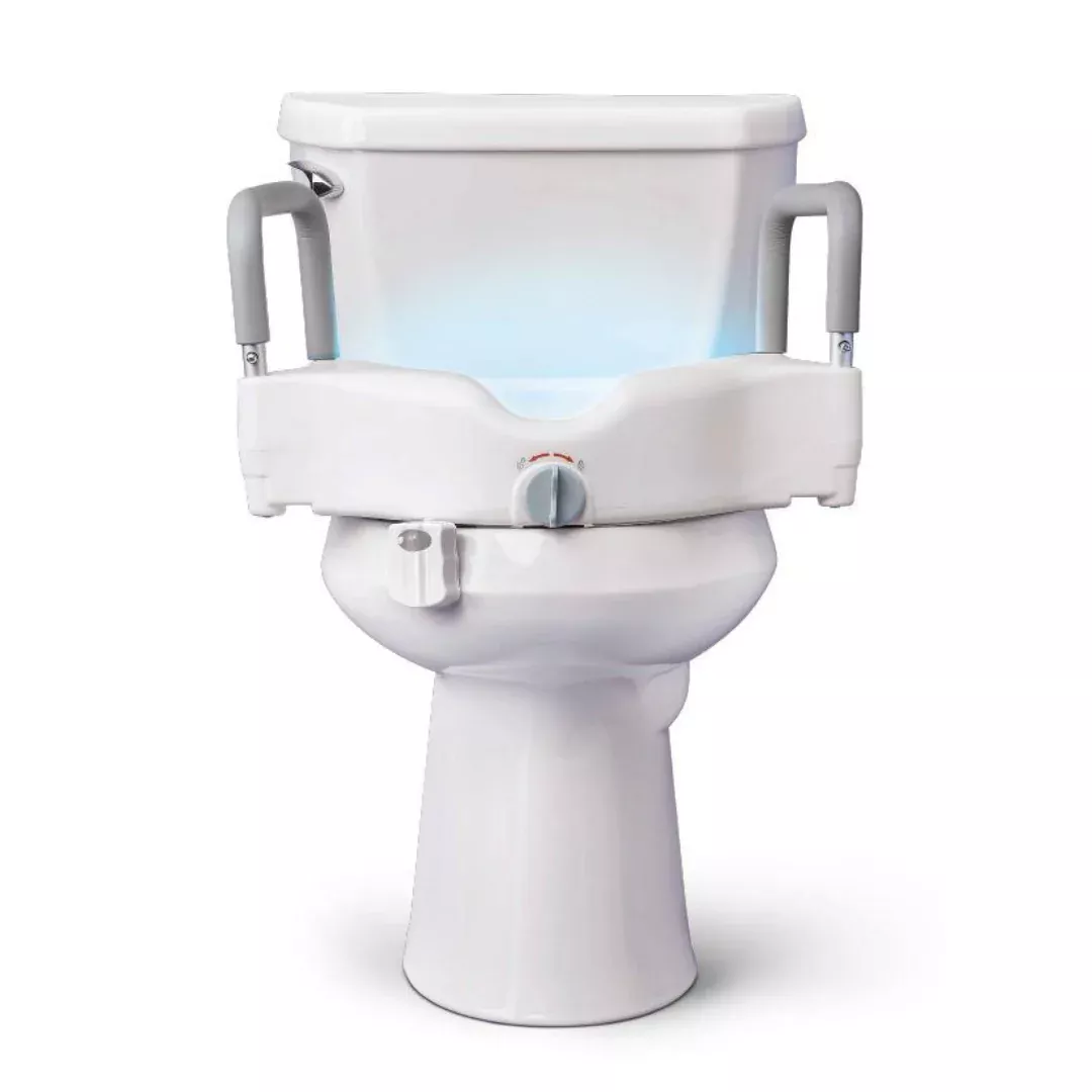 Medline Toileting Safe and Easy Kit for Caregivers with Seat Riser