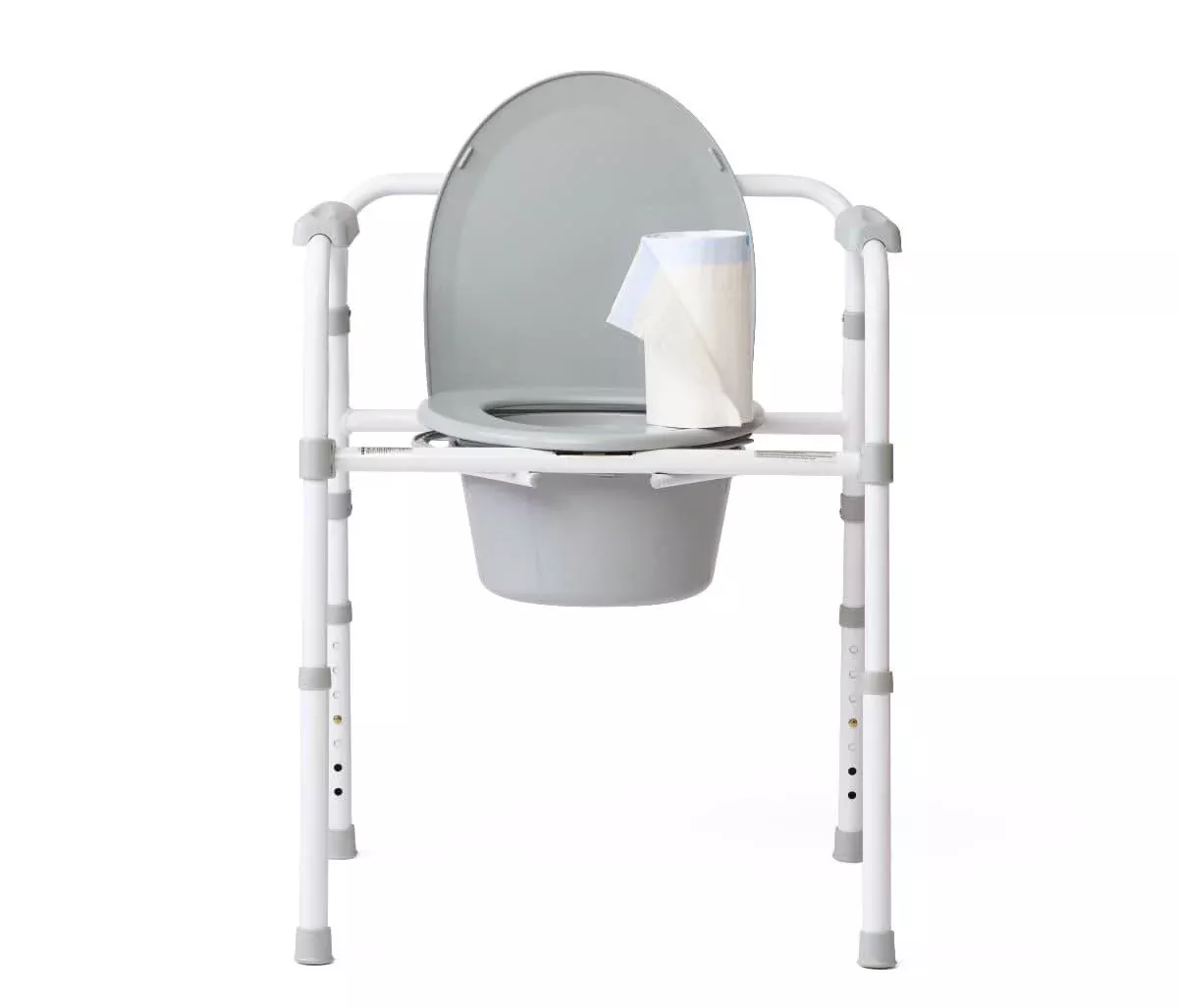 Medline Toileting Safe and Easy Kit with 3-in-1 Folding Commode