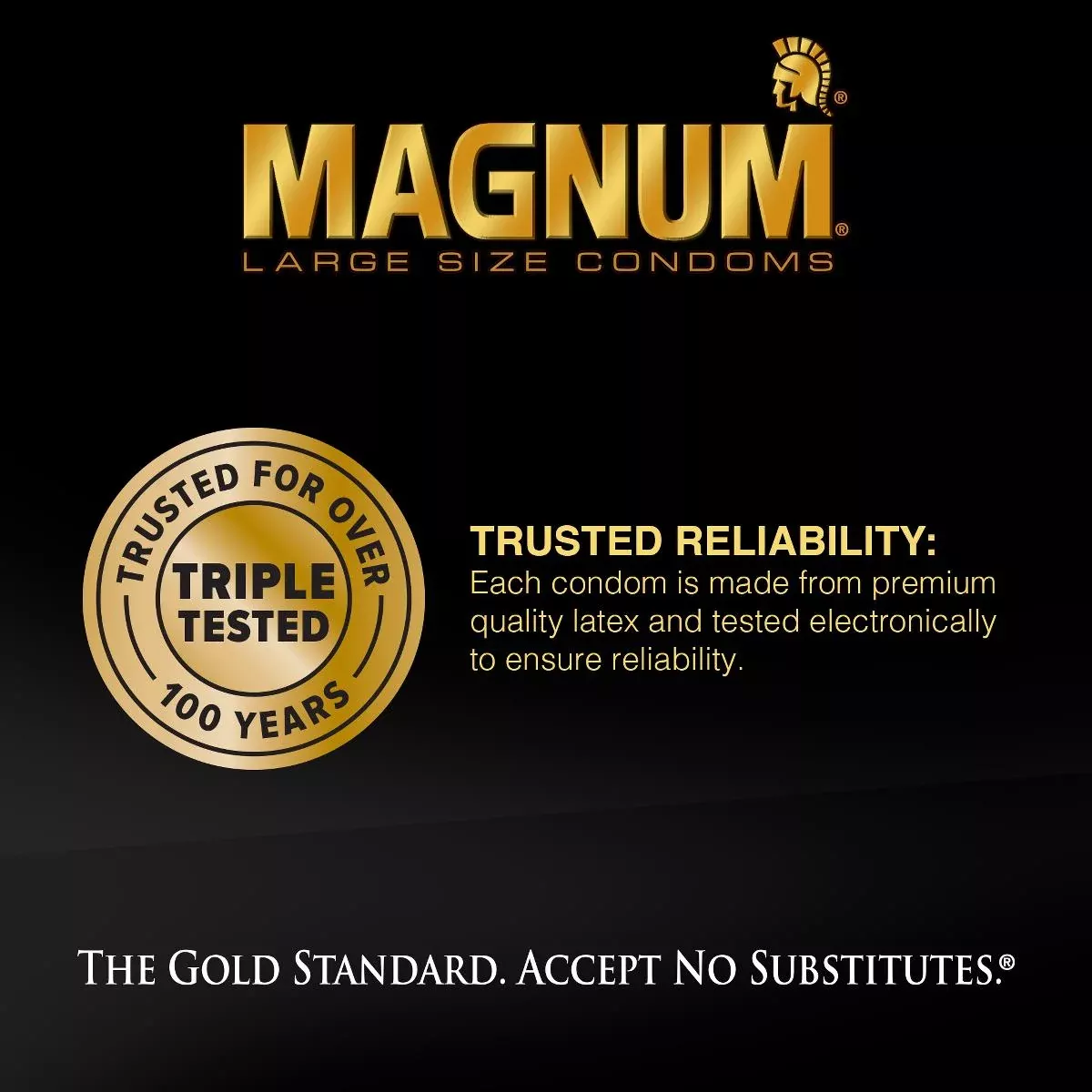 Medline Trojan Magnum LUB Condoms