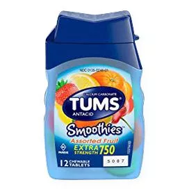 Medline TUMS Smoothies Antacid Tablets
