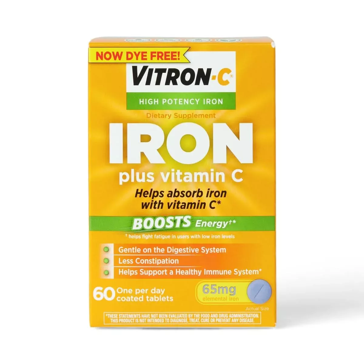 Medline Vitron-C High-Potency Iron Dietary Supplement Plus Vitamin C